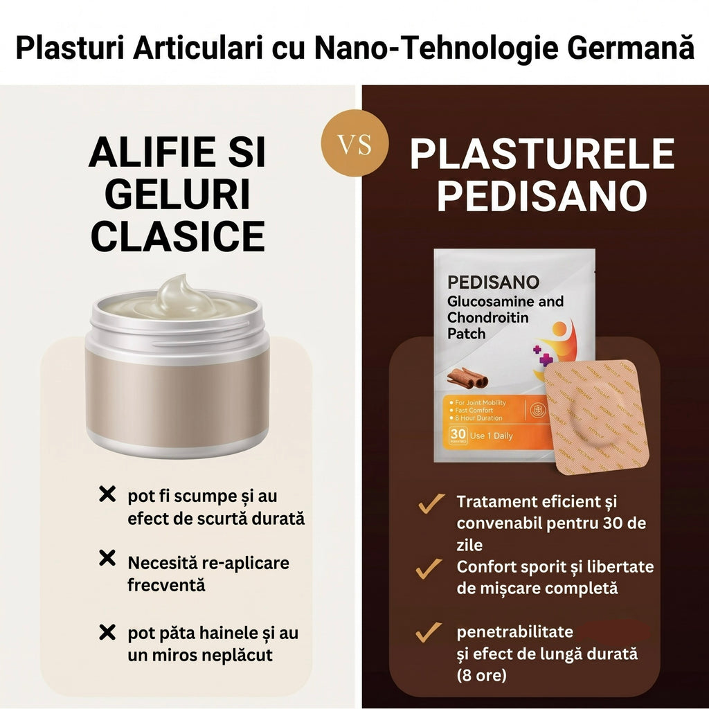 Plasturi Articulari cu Nano-Tehnologie Germană, 1 Plic (30 Plasturi)