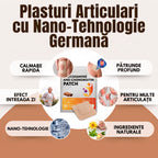 Plasturi Articulari cu Nano-Tehnologie Germană, 1 Plic (30 Plasturi)