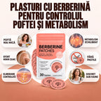 Plasturi cu Berberină PEDISANO, plic de 30 de plasturi, cu beneficiile principale: poftă mai mică, metabolism echilibrat, eliberare controlată, discret sub haine